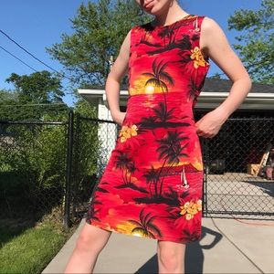 Vintage Tropical Dress